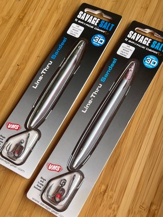 2x Señuelos Savage Gear Sandeel 11cm/15g
