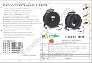 Emelec cable flexible transmisión red CAT6