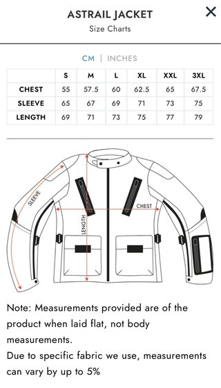 Chaqueta Fuel Astrail Aventura Talla L