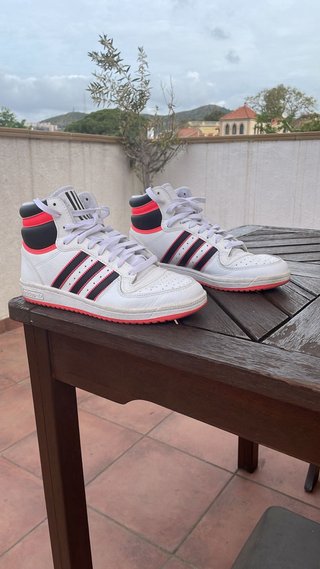Adidas Top Ten Hi Retro Blancas/Rojas/Negras