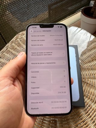 iPhone 13 Pro Max 256GB Azul/Plateado