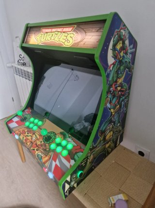 Máquina Arcade Bartop Teenage Mutant Ninja Turtles