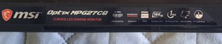 Monitor MSI Optix MPG27CQ Curvo RGB