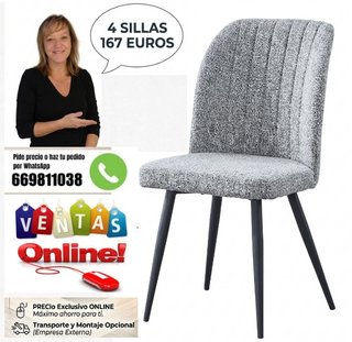 4 Sillas Diseño Moderno - 167€