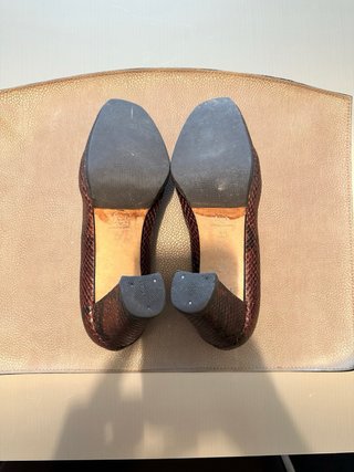 Tacones piel efecto serpiente T38