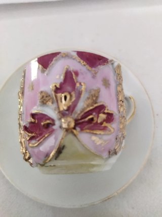 Tazas y platos vintage porcelana alemana 4 unidade