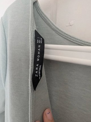 L. Vestido escote espalda gris azulado