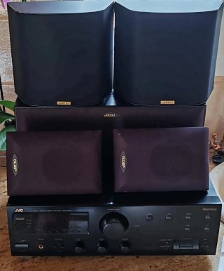 Amplificador JVC Dolby Surround Negro