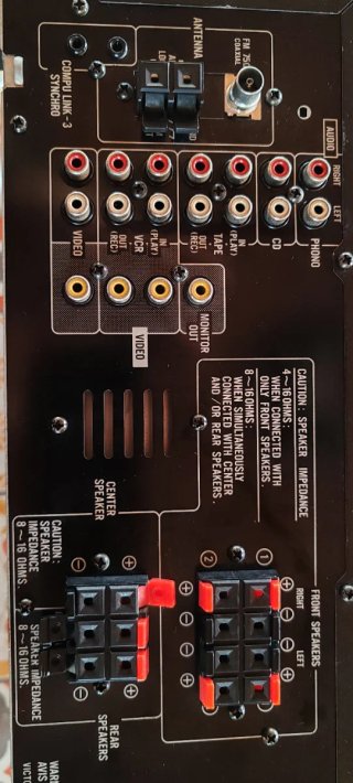 Amplificador JVC Dolby Surround Negro