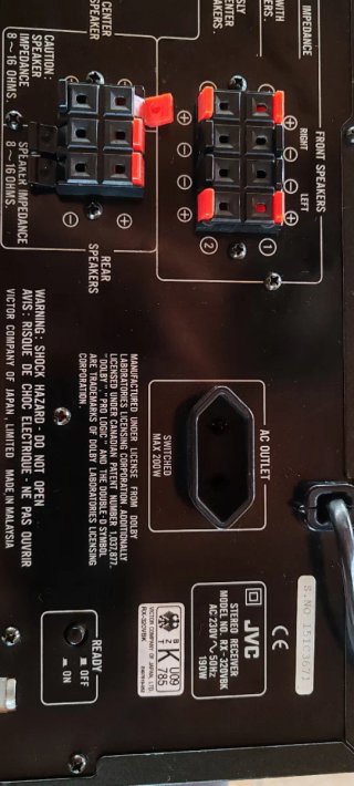 Amplificador JVC Dolby Surround Negro