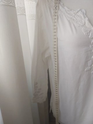Camisa Ibicenca Blanca Talla Única