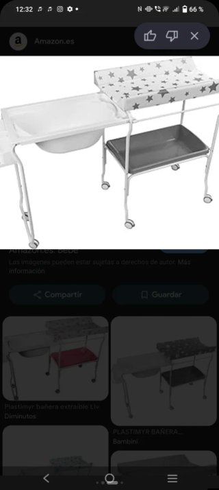 Bañera cambiador para bebés