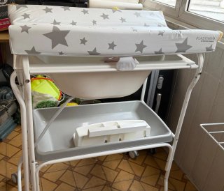 Bañera cambiador para bebés