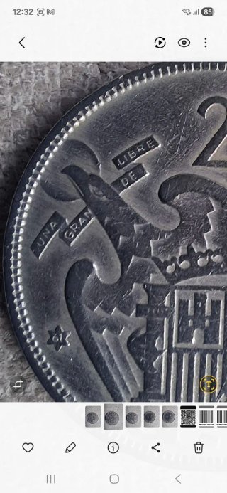 25 ptas 1957 * 61