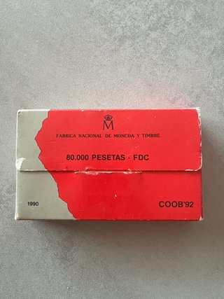 Estuche 80.000 Ptas Oro Barcelona '92 FDC