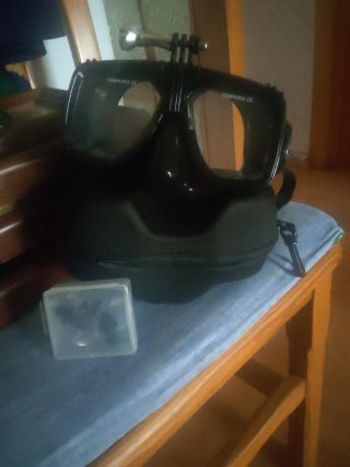 Gafas de buceo con soporte para cámara