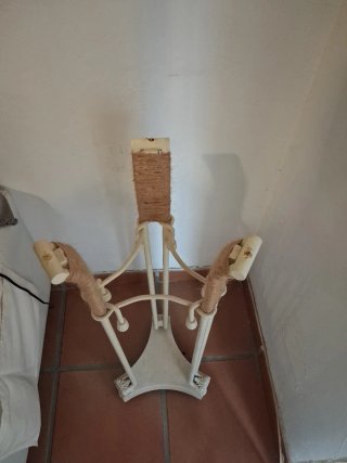 Mesa rincón forja y cristal