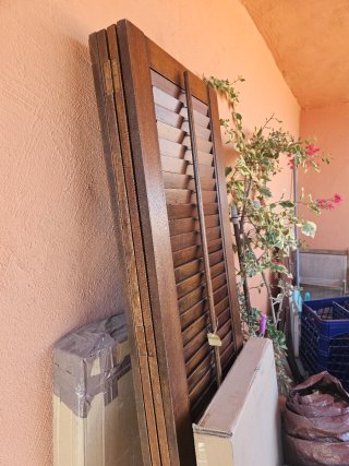 Biombo madera maciza