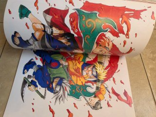 Libro ilustraciones naruto uzumaki