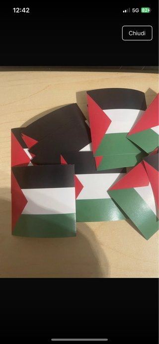 Adesivi Bandiera Palestina x20