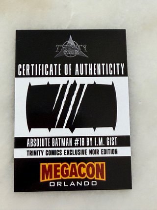 Absolute Batman #18 E.M. Gist firmada Scott Snyder