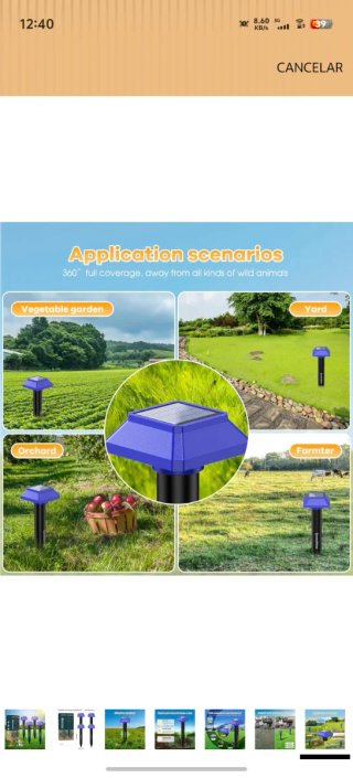 4 Ahuyentadores Solares de Topos QueenMew