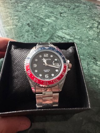 Confezione di 3 orologi in acciaio inossidabile stile lusso