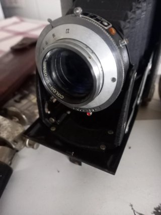 Máquina Fotográfica Antiga c/ Tripé
