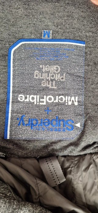 Chaleco Superdry Gris