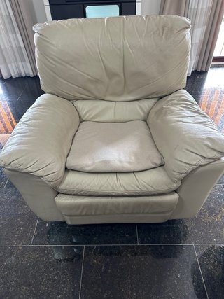 Sofá de piel blanco italiano se regala, 2 S Relax