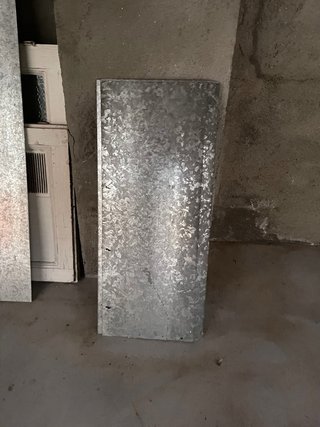 Tejadillo metálico galvanizado - pack 3 unidades