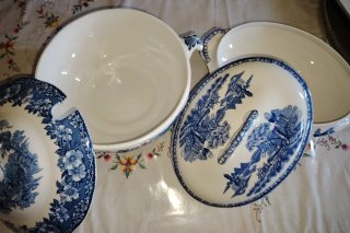 Soperas Porcelana Azul Antiguas ver fotos