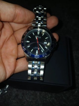 Reloj Lotus Azul y Plateado