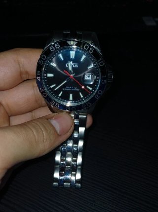 Reloj Lotus Azul y Plateado