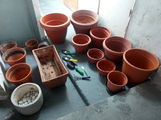 Lote Tiestos, Macetas y Útiles Jardinería - MADRID