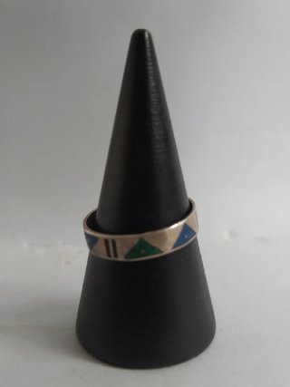 Anillo Vintage en Plata 925 Años 80 Southwestern