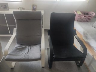 2 Sillones Ikea Tela Madera