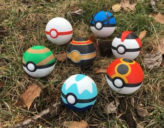 Pokeballs 3D Tamaño Real