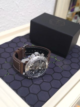 Reloj Golden Hour Hombre Marrón/Plata