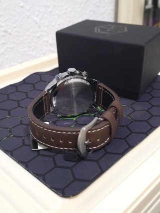 Reloj Golden Hour Hombre Marrón/Plata