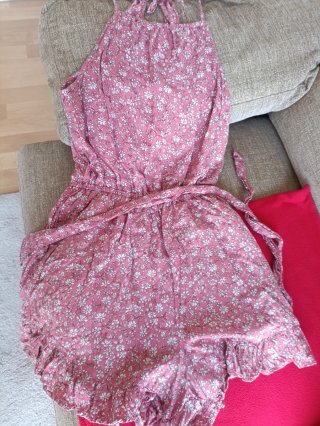 Mono corto floral rosa