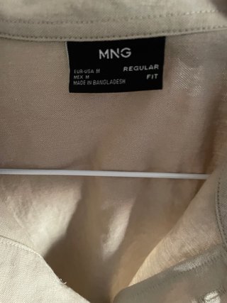 Polo beige manga corta