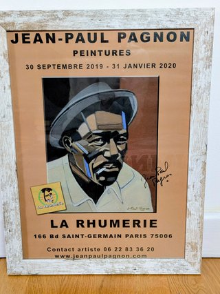 Cartel firmado Jean-Paul Pagnon La Rhumerie