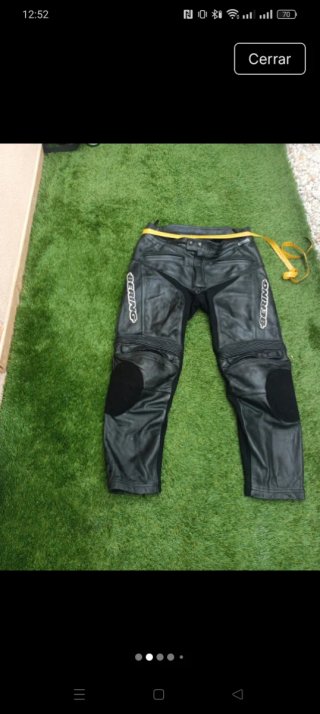 Pantalón de cuero moto Bering Talla L