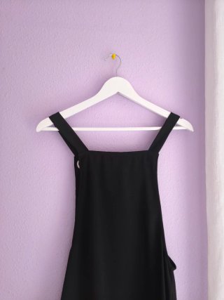 Peto negro Mango Talla S