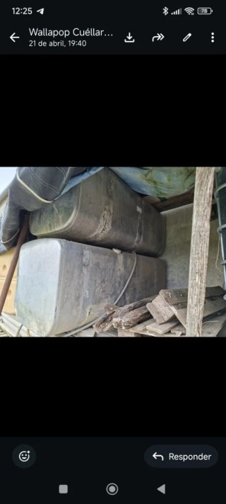 Depósito 500 litros agua aluminio camión