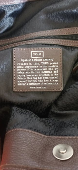 Bolso de piel Tous rojo
