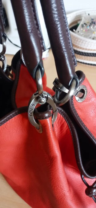 Bolso de piel Tous rojo