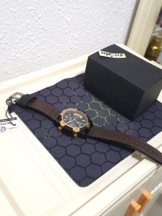 Reloj Golden Hour Hombre Marrón y Dorado
