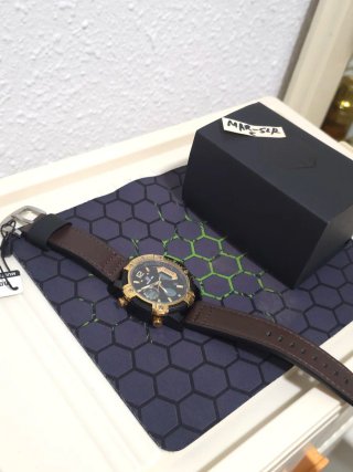 Reloj Golden Hour Hombre Marrón y Dorado